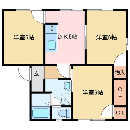 メゾントレビⅡの物件間取画像